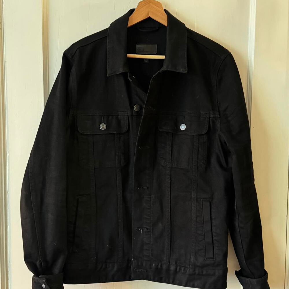 Asos m black denim jacket